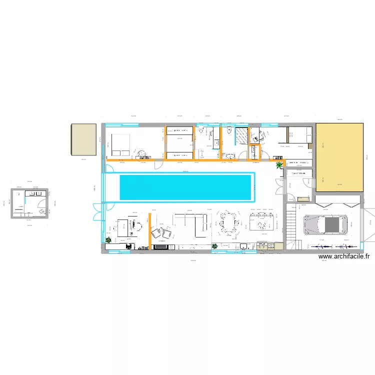 central pool. Plano de central pool. Plano de