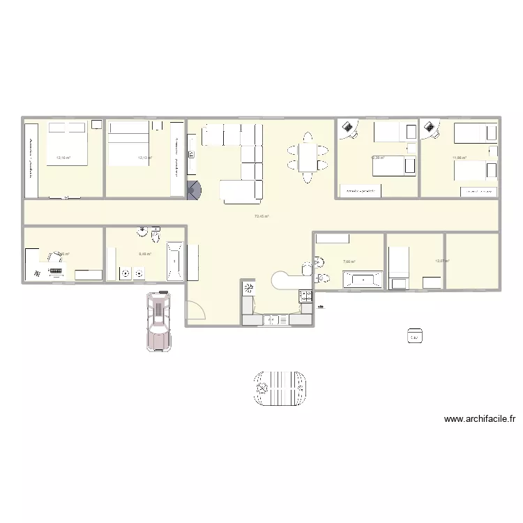 casa sur 3. Plano de 