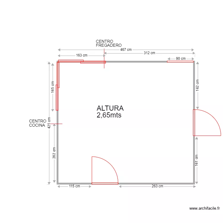 CHRISTOPHER GEORGE COCINA. Plano de CHRISTOPHER GEORGE COCINA. Plano de