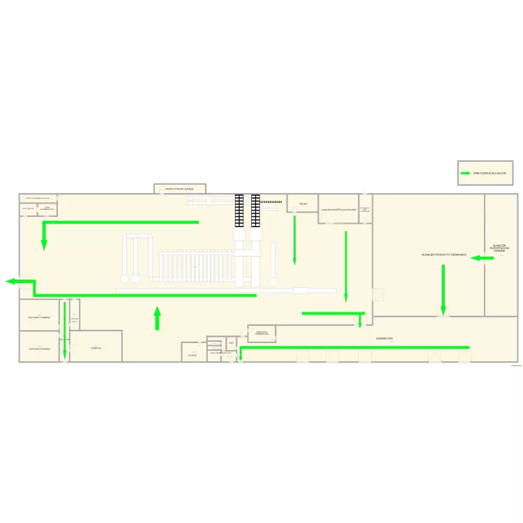 Camar Evacuaci&oacute;n 2. Plano de 