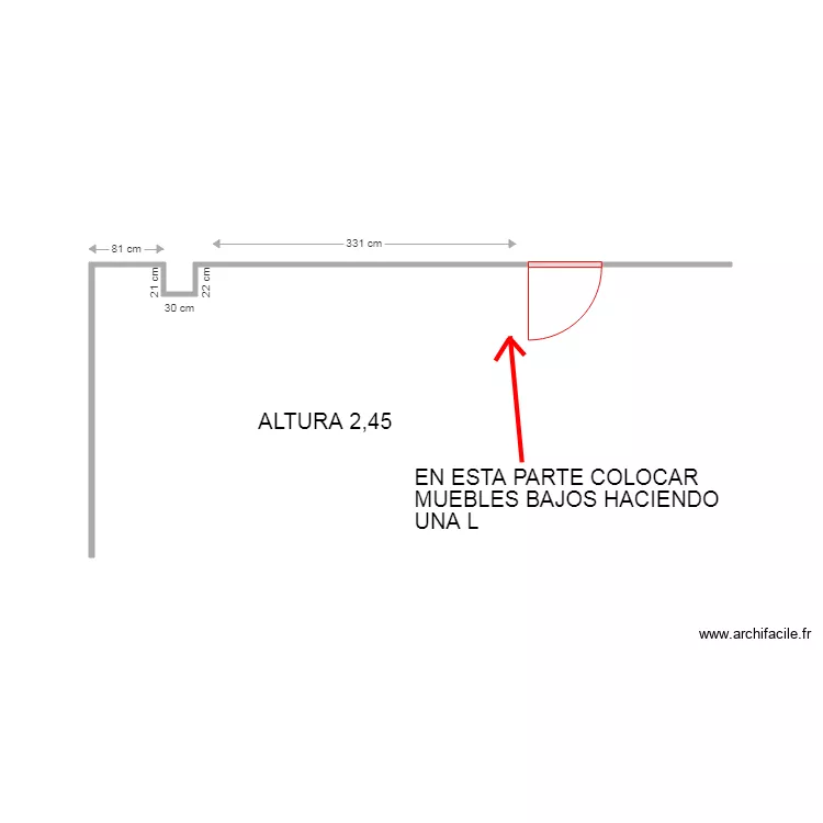 PAU MNAOVELL COCINA. Plano de 