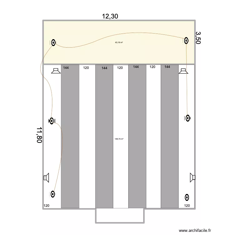 sala arriba 9. Plano de sala arriba 9. Plano de