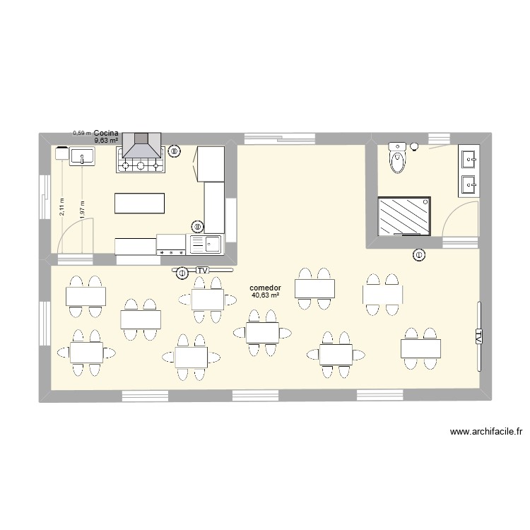avance de seminario. Plano de 0 habitación y 0 m2