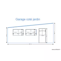 Garage coté jardin