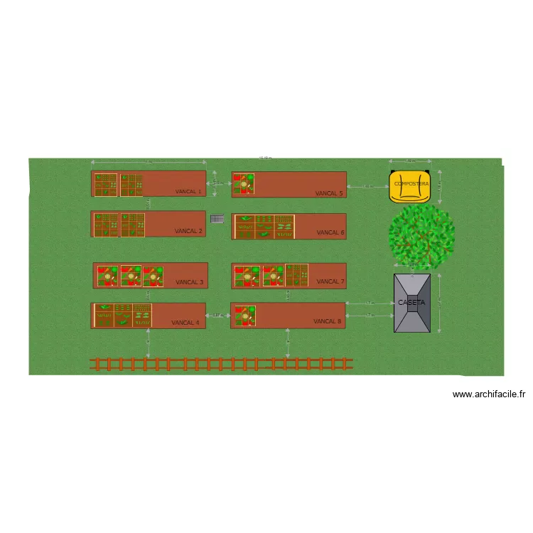 PLANO HUERTO. Plano de 