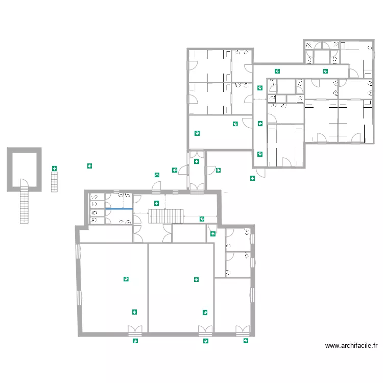 ETAGE 1 TOTAL INITIAL SECOURS. Plano de ETAGE 1 TOTAL INITIAL SECOURS. Plano de