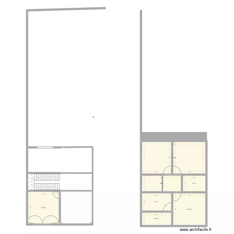 casa alfrente. Plano de 7 Habitaciones y 92 m² casa alfrente. Plano de 7 Habitaciones y 92 m²