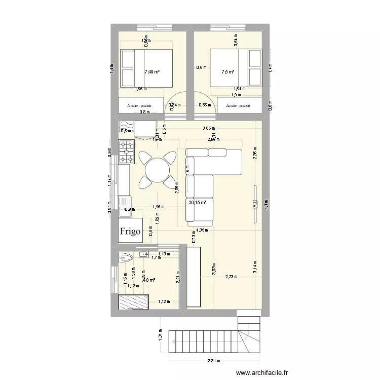 01 PEPELARRACILLA12. Plano de 4 y 50 m² 01 PEPELARRACILLA12. Plano de 4 y 50 m²