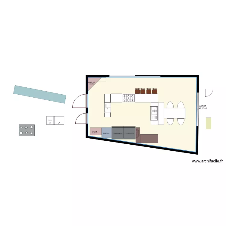casa Creston. Plano de 