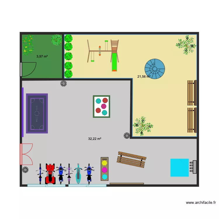 PATIO. Plano de 
