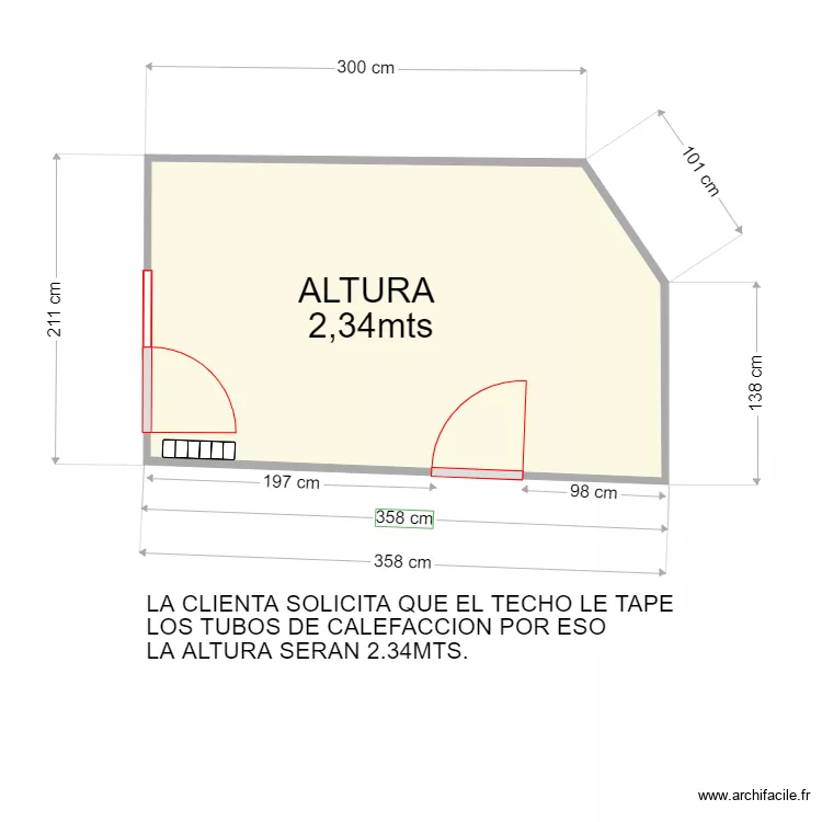 ANGELA RODRIGUEZ COCINA. Plano de 