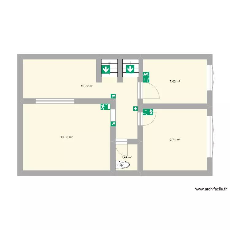RUTA PISO 2. Plano de 