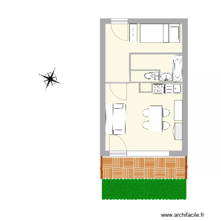 Plan Apt Sapinière. Plano de Plan Apt Sapinière. Plano de