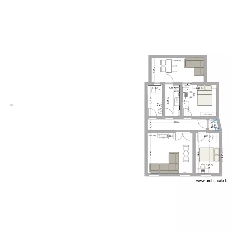 salamanca. Plano de 8 Habitaciones y 64 m² salamanca. Plano de 8 Habitaciones y 64 m²