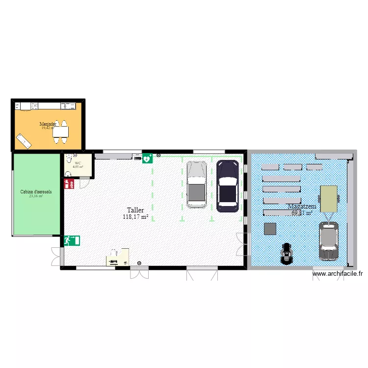 Plà de taller. Plano de Plà de taller. Plano de