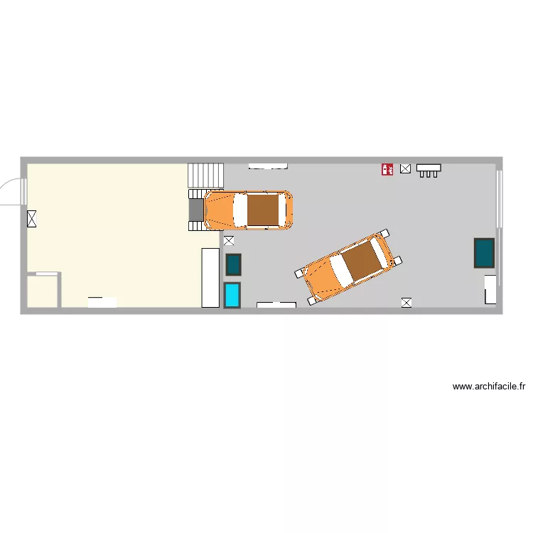 Talleres mecanica. Plano de 
