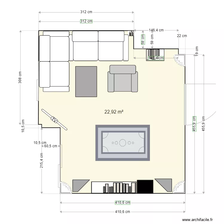salon 8. Plano de 