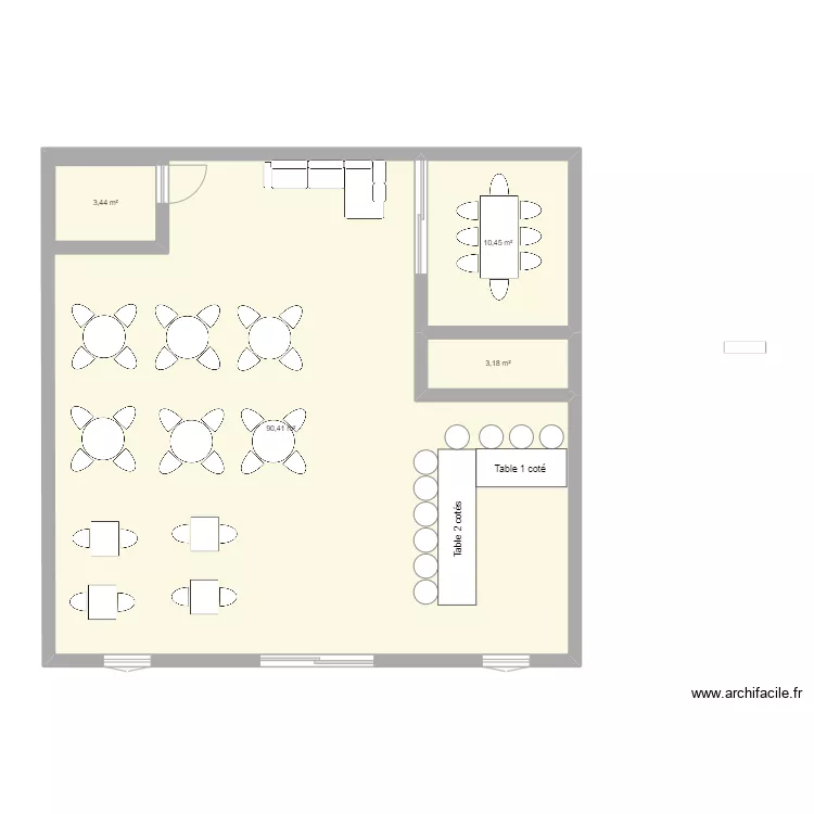 Cafeteria Daigor. Plano de 