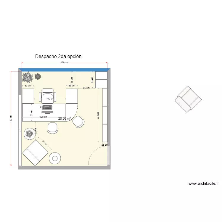 Casa Crest&oacute;n estudio 2daa opci&oacute;n. Plano de 