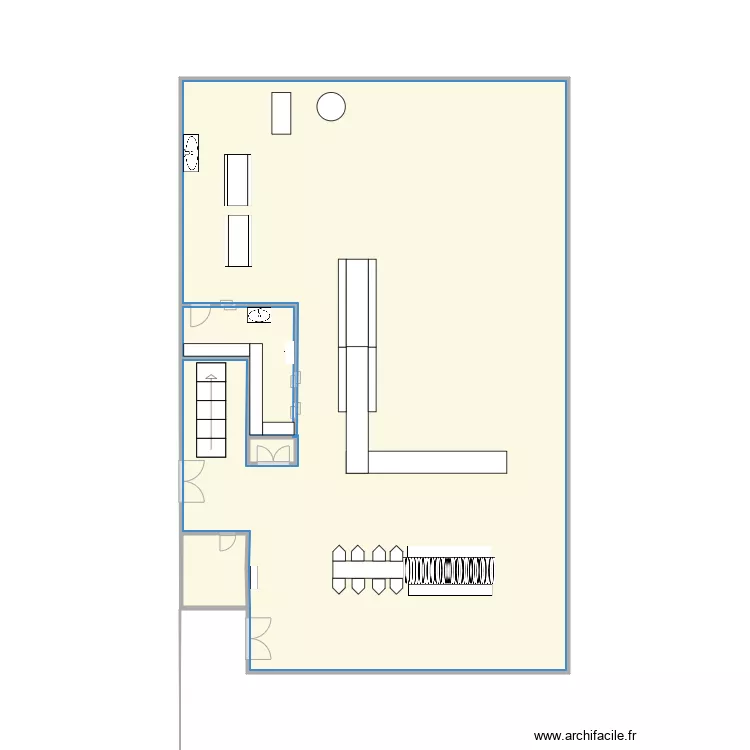 Planta de elaboracion. Plano de 