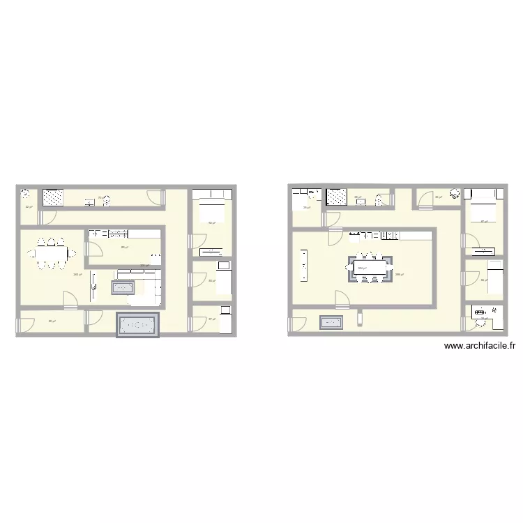 Casa 4 personas . Plano de Casa 4 personas . Plano de