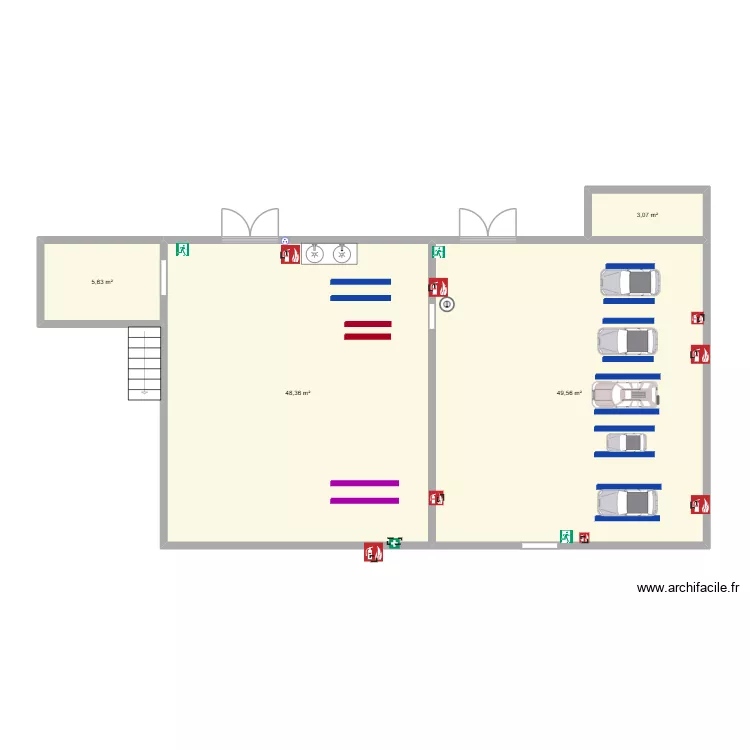 Plano. Plano de 4 Habitaciones y 107 m² Plano. Plano de 4 Habitaciones y 107 m²