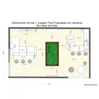 Casa Creston Bar 7ma Opci&oacute;n cambio de sentido a mesa de billar