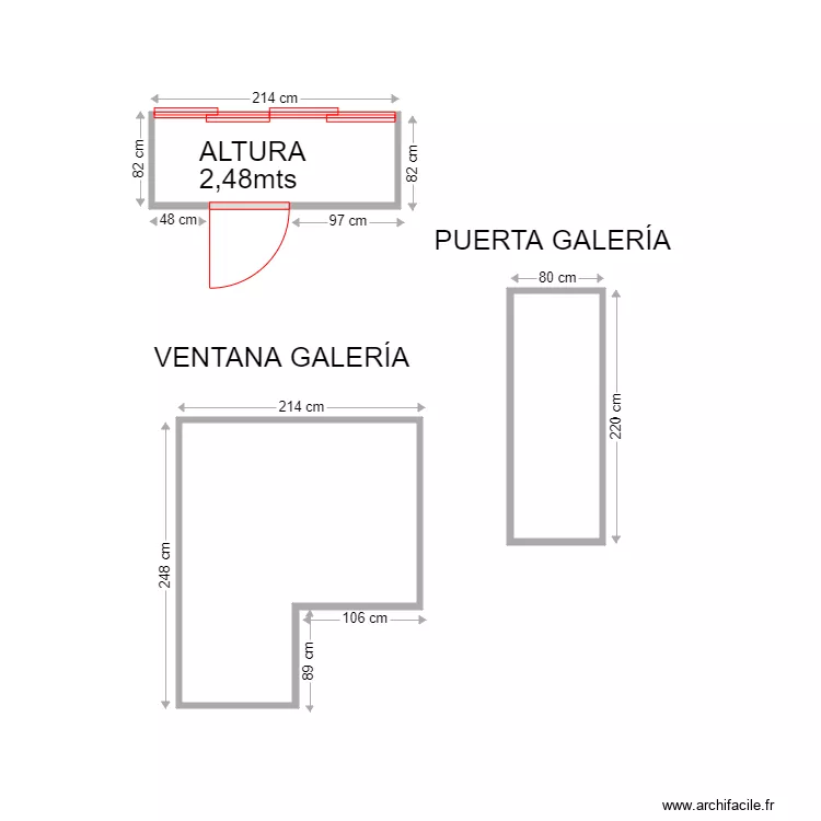 CARLOS VELASCO GALERÍA. Plano de CARLOS VELASCO GALERÍA. Plano de