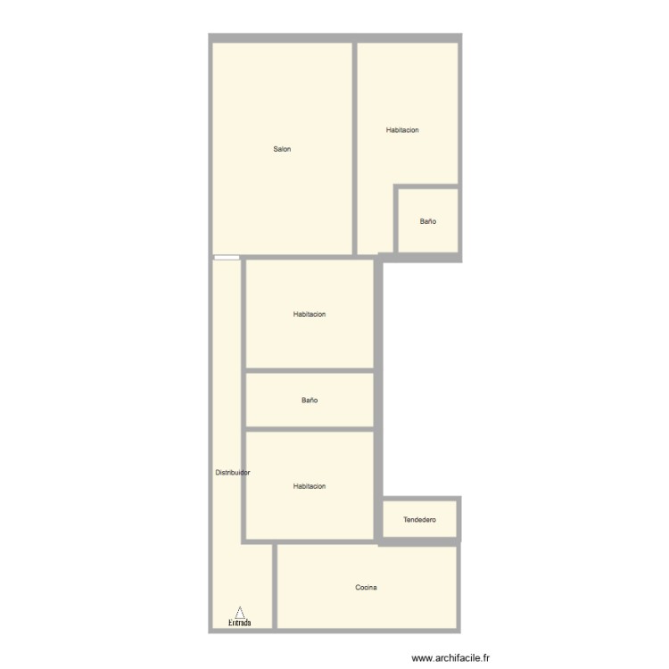 arrollo angeles 9. Plano de 0 habitación y 0 m2