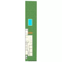 config 3 chambre jardin + pas de patio + L