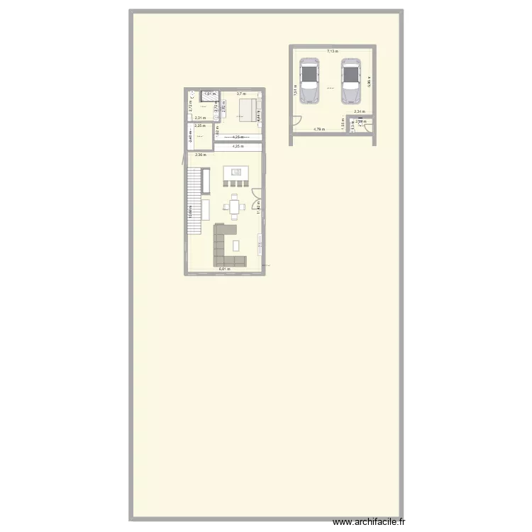 CASA. Plano de 7 Habitaciones y 1209 m² CASA. Plano de 7 Habitaciones y 1209 m²