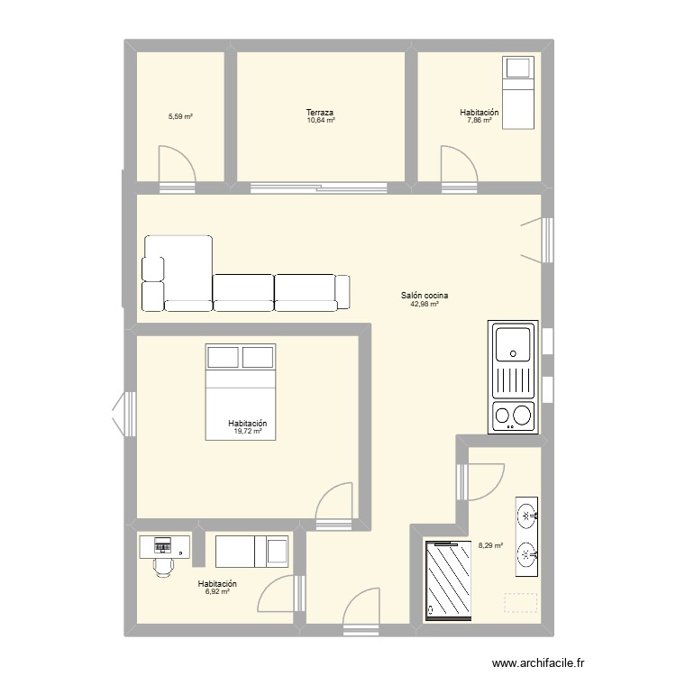 Idealista. Plano de 0 habitación y 0 m2