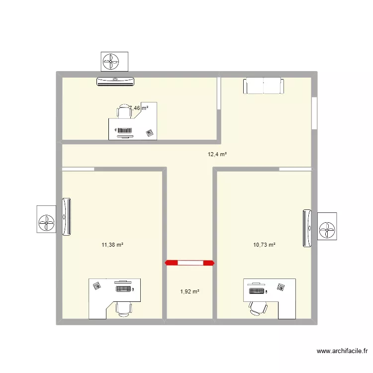 oficinas. Plano de oficinas. Plano de
