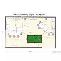 Casa Creston Bar 8va Opci&oacute;n cambio mesa de billar se elimino salita
