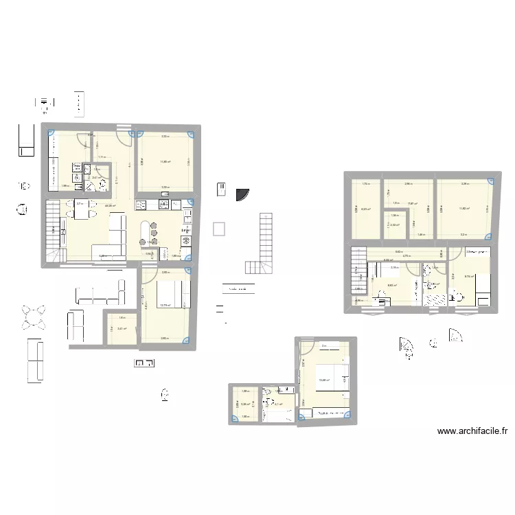 tole2pb. Plano de 16  y 154 m²