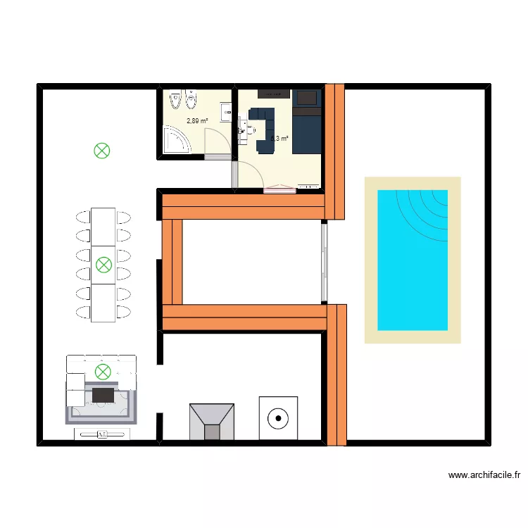 casa fondo. Plano de 