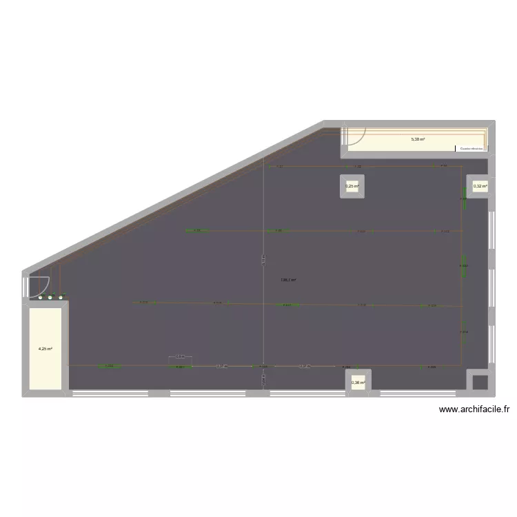 ENTRIGA 17. Plano de 6  y 150 m²