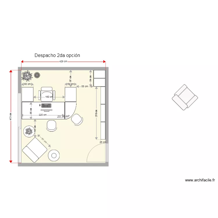 Casa Crest&oacute;n estudio 2da opci&oacute;n. Plano de 