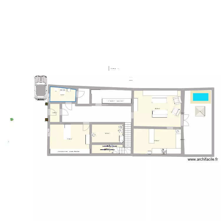 casita xula xula. Plano de 
