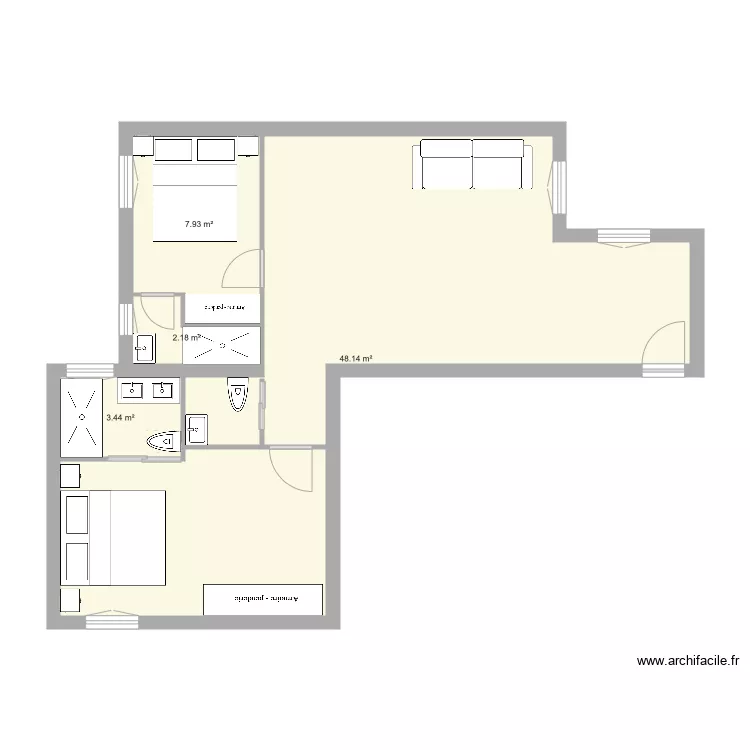 fran claudio coello HABITCIONES. Plano de 