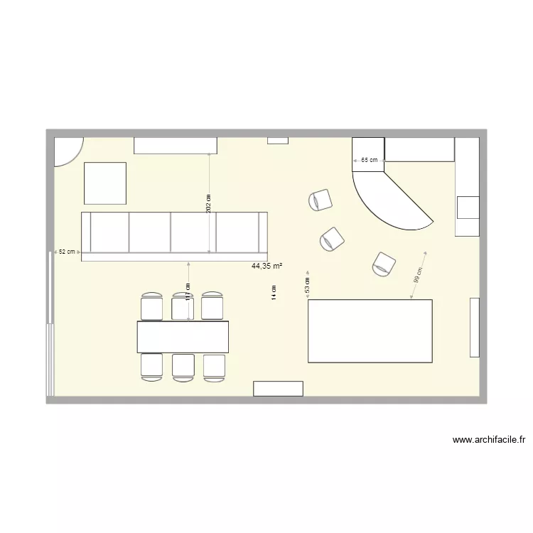 CASA CRESTON BAR. Plano de 