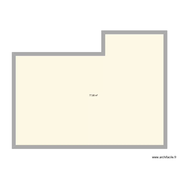 casa. Plano de 1  y 78 m²
