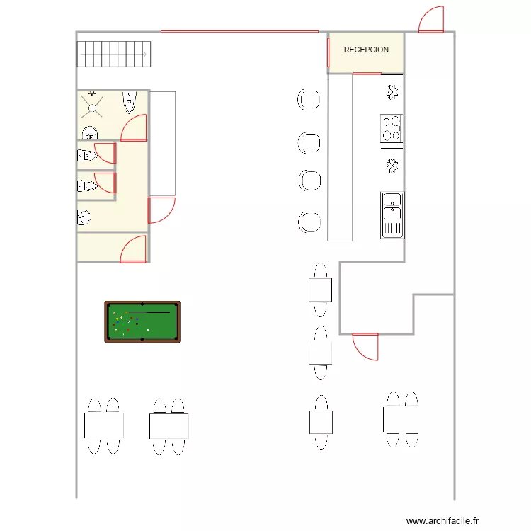 PLANTA BAJA PADEL. Plano de 