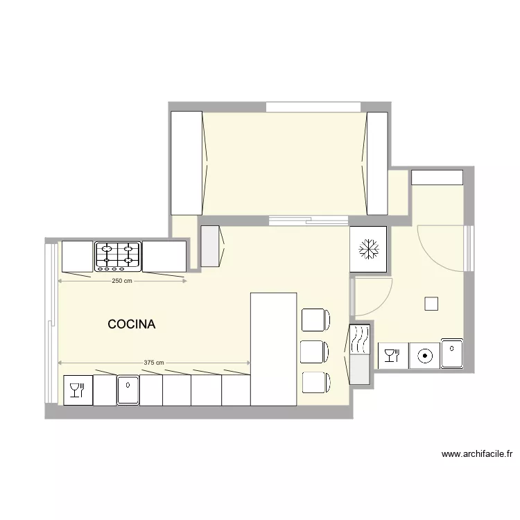 COCINA CARMEN 1. Plano de 