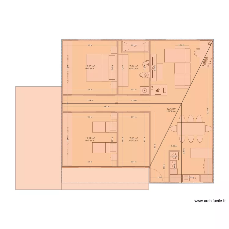 casa sur 4. Plano de 