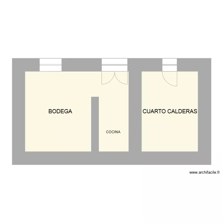 UNCASTILLO P BODEGA CROQUIS. Plano de 