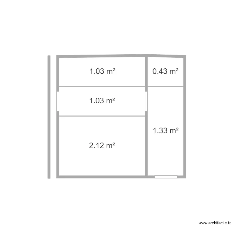 pared casita. Plano de 