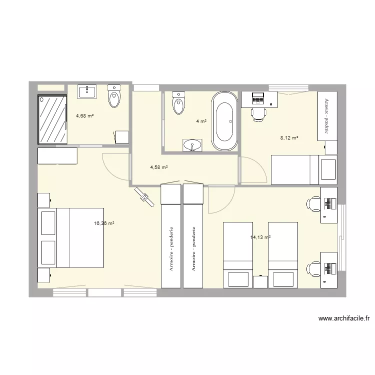 Collbato HABITACIONS 02. Plano de 
