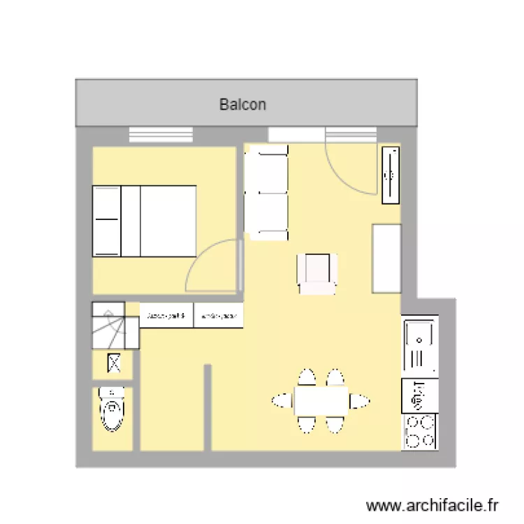 Appartement Sorbiers CV. Plano de 