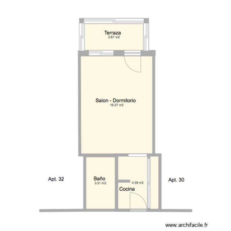 verdiales 831. Plano de 0 habitación y 0 m2